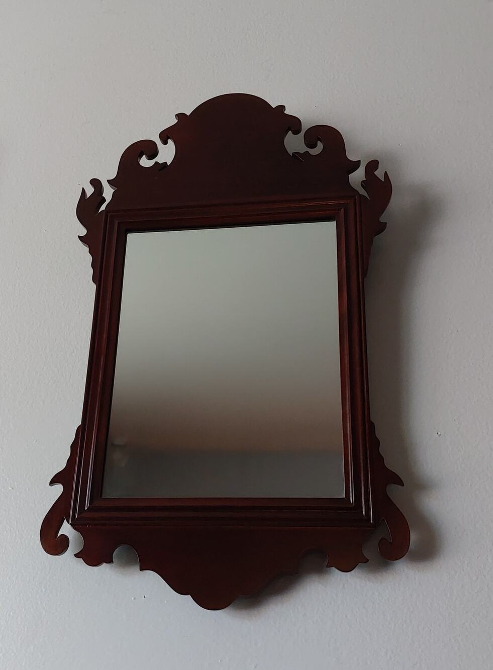 Chippendale Mahogany Mirror Virginia Metalcrafters Colonial Williamsburg Vintage